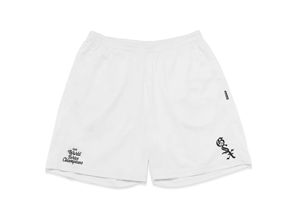 GOD SELECTION XXX GSX Logo Mesh Board shorts GX-S26-SP-04 "White"