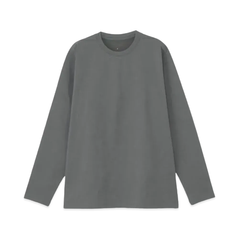 Goldwin High Gauge Inlay Long Sleeve T-Shirt (Unisex) "Cloud Gray"