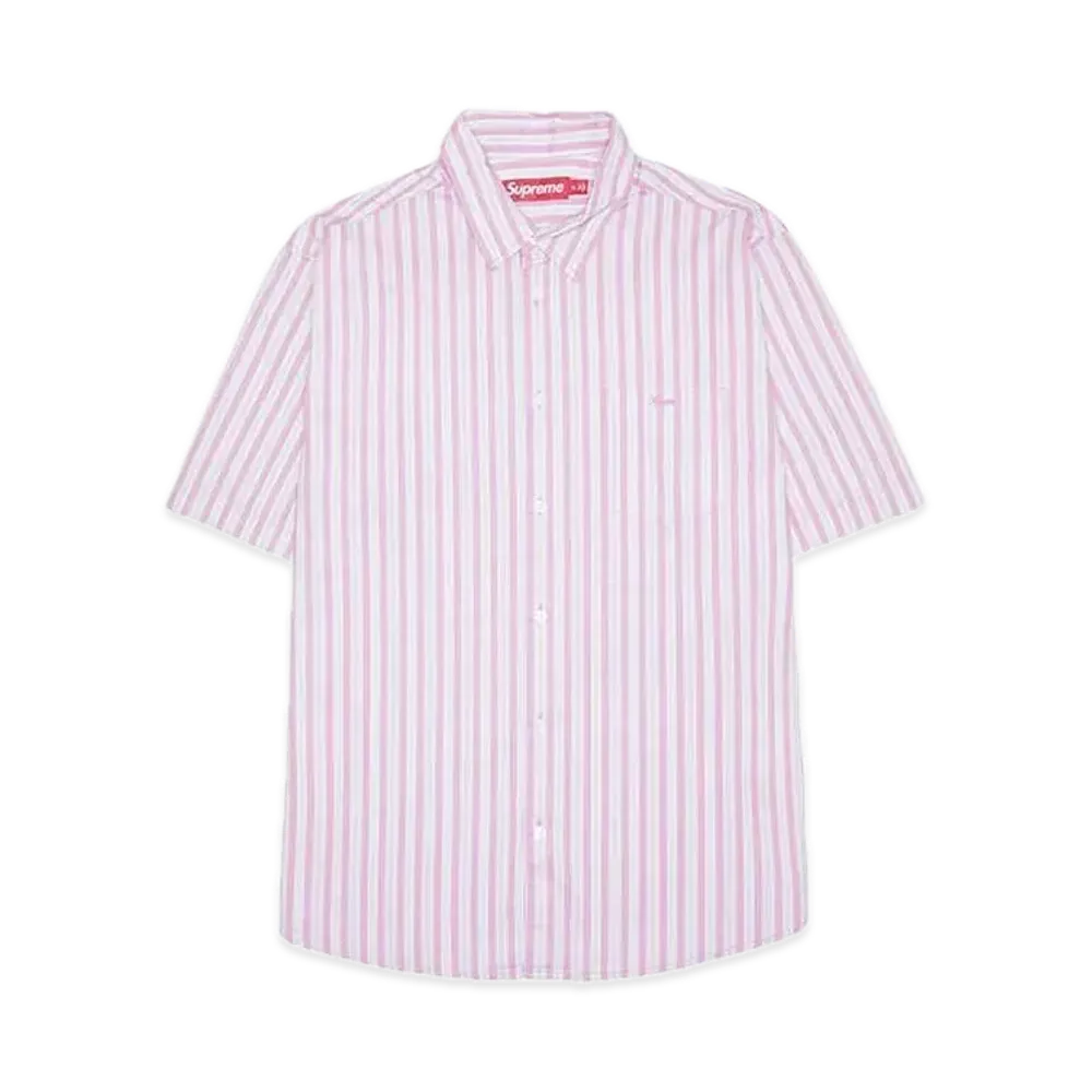 Supreme Loose Fit Multi Stripe S/S Shirt "Pink"