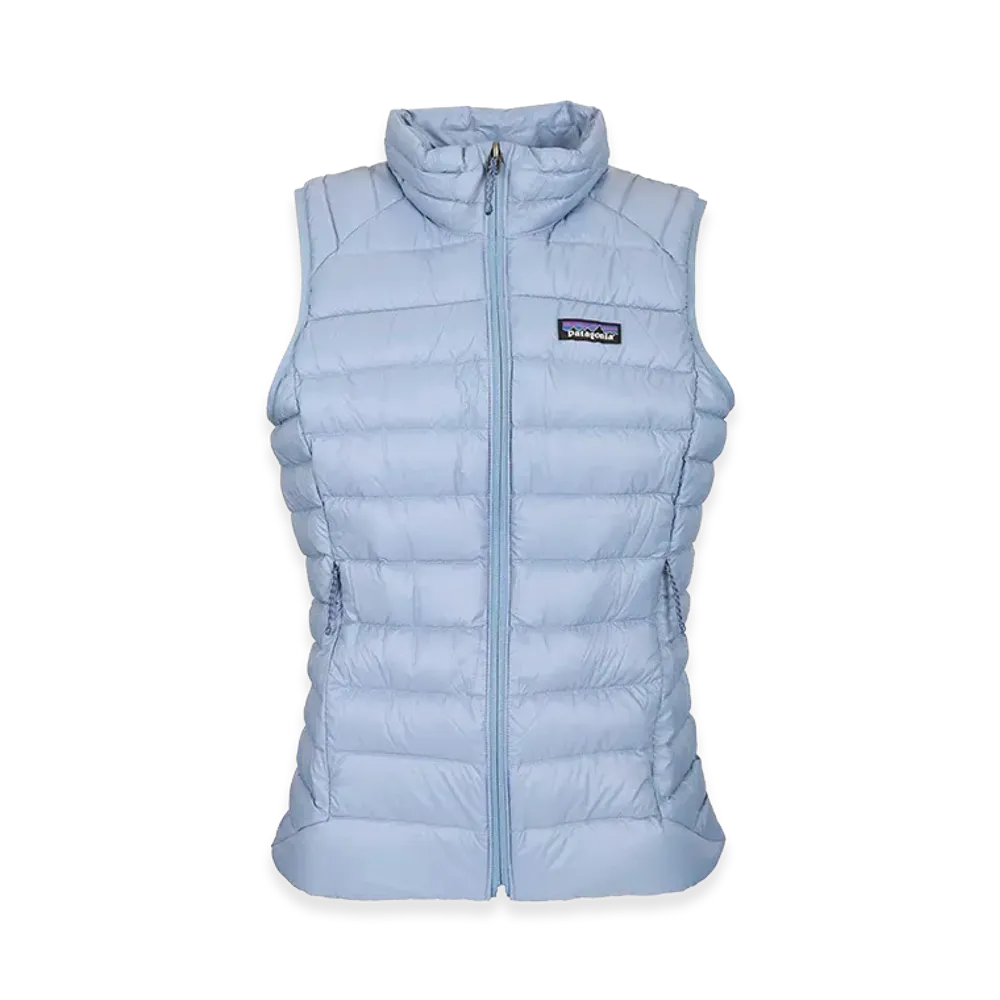 Patagonia Women's Windproof Down Vest "Light Blue"