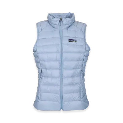 Patagonia Women's Windproof Down Vest "Light Blue"