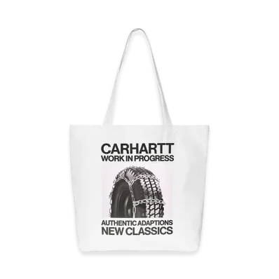 Carhartt WIP Canvas Graphic Tote "Sean Hamilton Print/White"