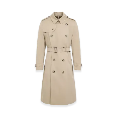 Burberry Kensington Long Cotton Trench "Beige"