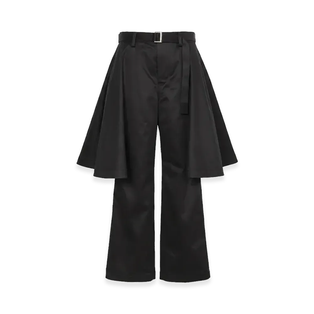 sacai Cotton Chino Pants "Black"