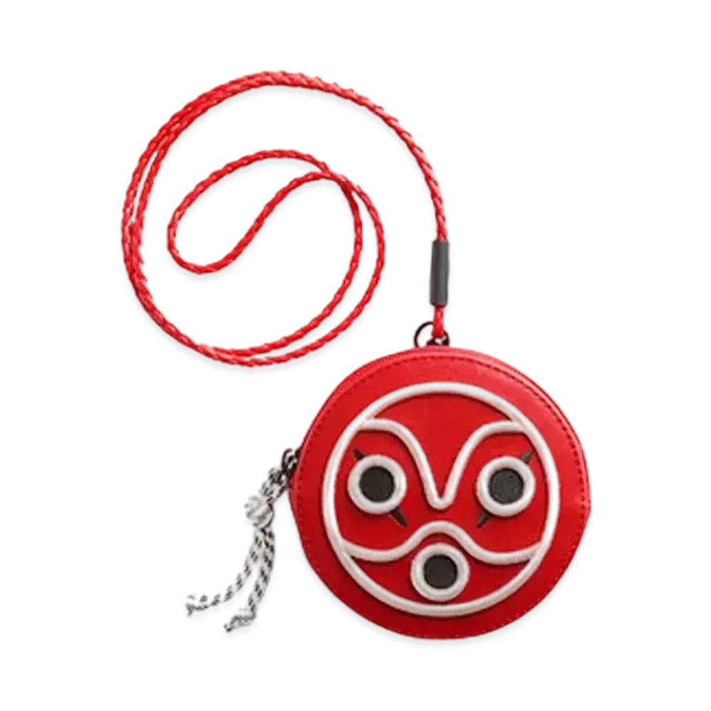 Levi's x Princess Mononoke San's Mask Leather Coin Bag "Red"
