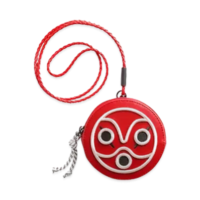 Levi's x Princess Mononoke San's Mask Leather Coin Bag "Red"