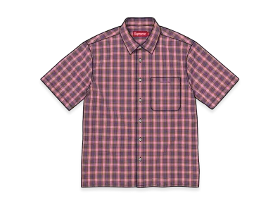 Supreme Mini Plaid S/S Shirt "Purple"