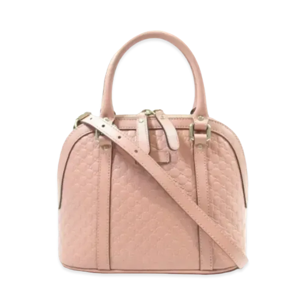GUCCI Guccisima Margaux Mini Dome Shoulder Bag "Pink"