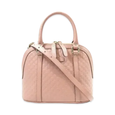GUCCI Guccisima Margaux Mini Dome Shoulder Bag "Pink"