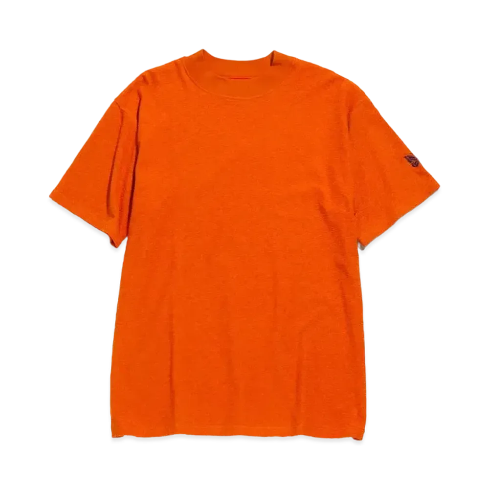 Needles S/S MOCK NECK TEE - COTTON PILE JERSEY "Orange"