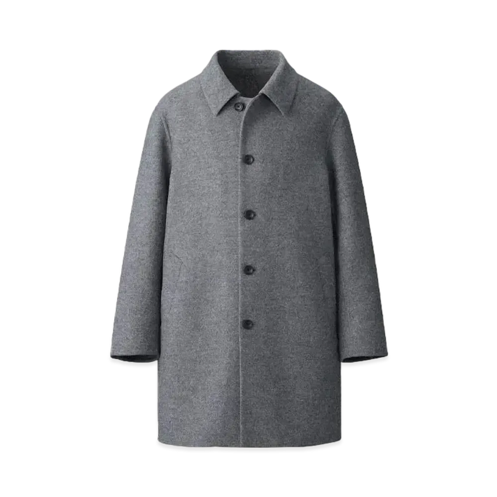 Uniqlo C Men'S Double Face Coat "Gray"