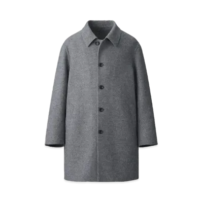 Uniqlo C Men'S Double Face Coat "Gray"