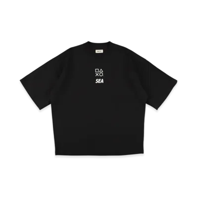 WIND AND SEA x Playstation Back Panel Tee "Black"