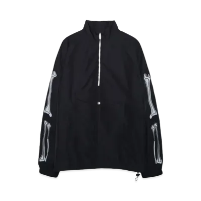MAYO BONES Embroidery anorak "BLACK"