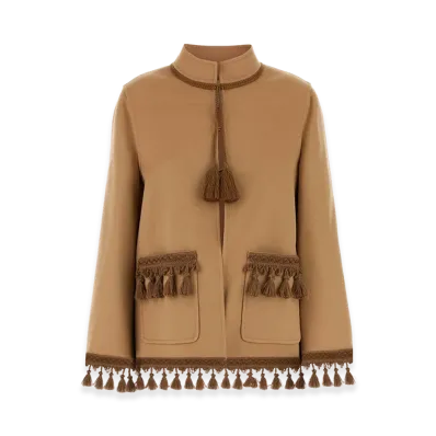 Valentino Women's Wool Blend Coat "Camel"