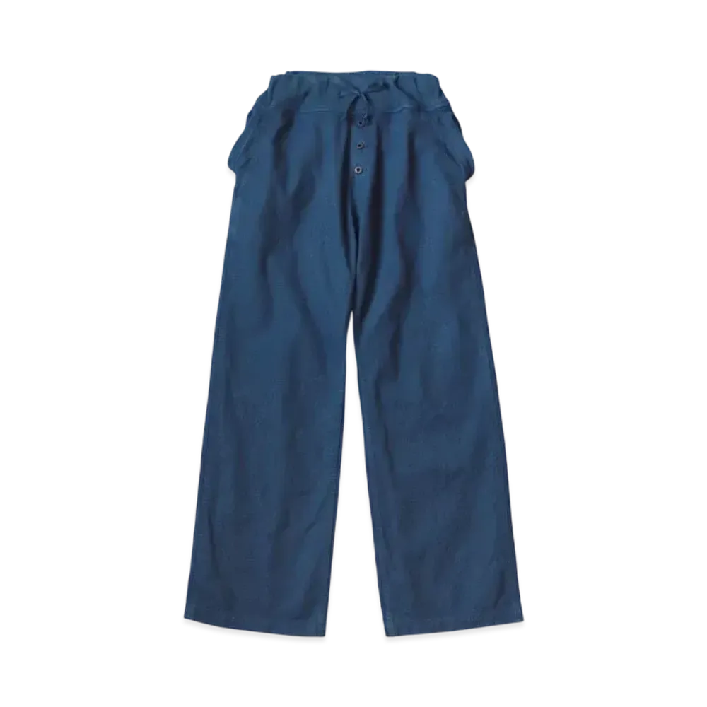 KAPITAL Thin Canvas Nouvelle Pants "Navy"