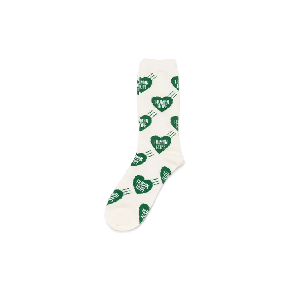 HUMAN MADE x j-hope of BTS HUMAN HOPE Heart Socks "Green"