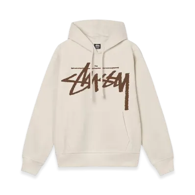 Stussy Big Stock Hoodie "Putty"
