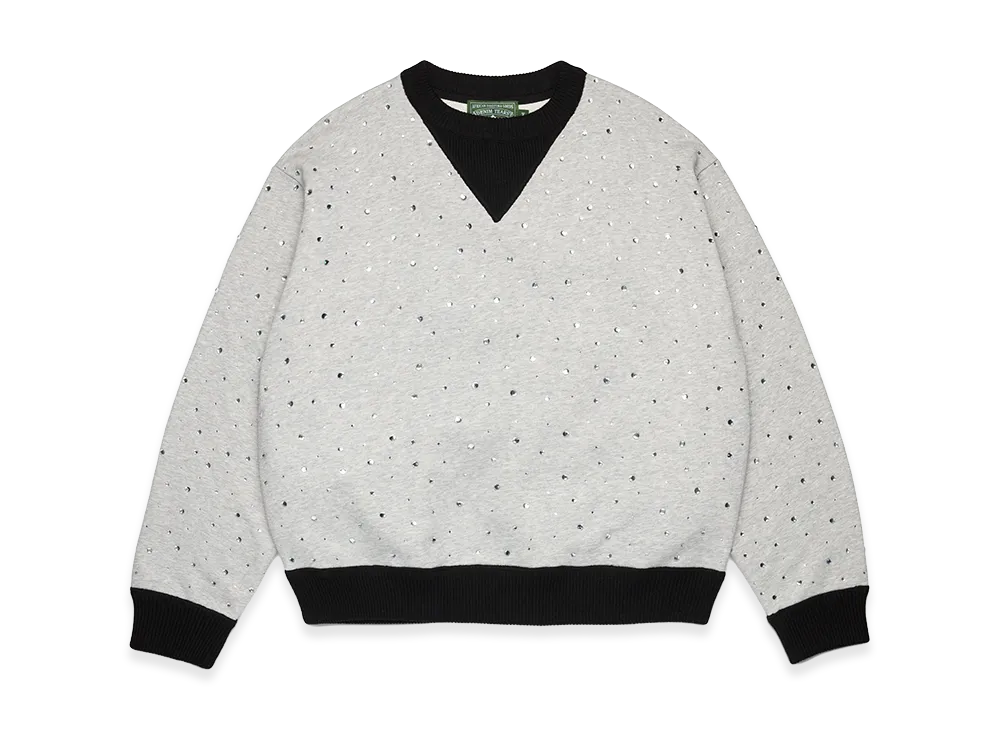 DENIM TEARS Crystal Crewneck Knit Sweater "Black"