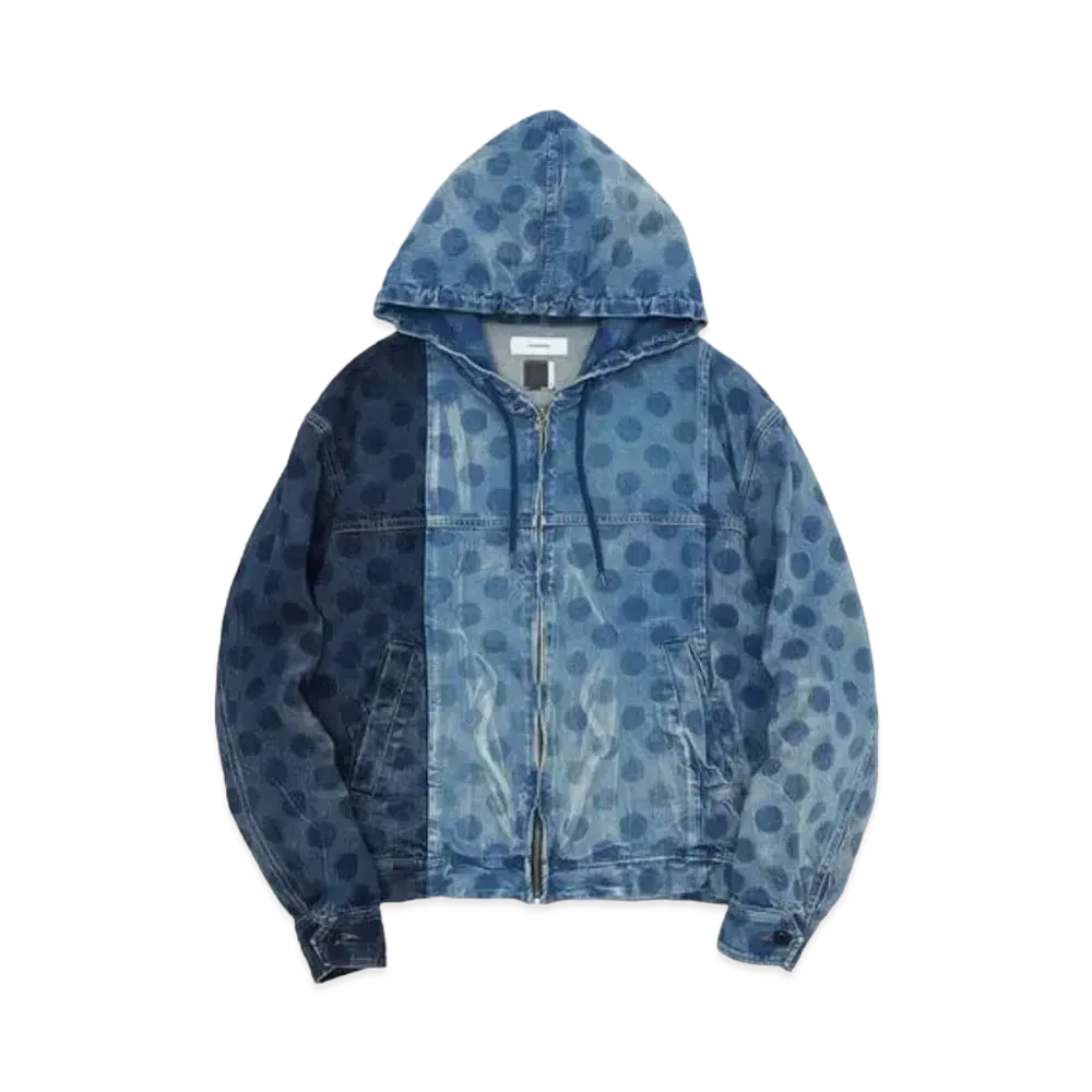 FACETASM Dot Denim Hooded Jacket "Indigo"