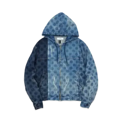 FACETASM Dot Denim Hooded Jacket "Indigo"