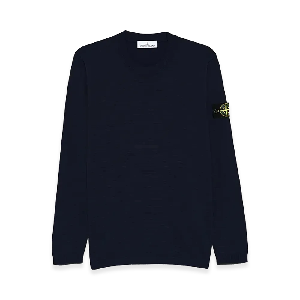Stone Island Micro-Stitch Cotton Sweater "Blue"