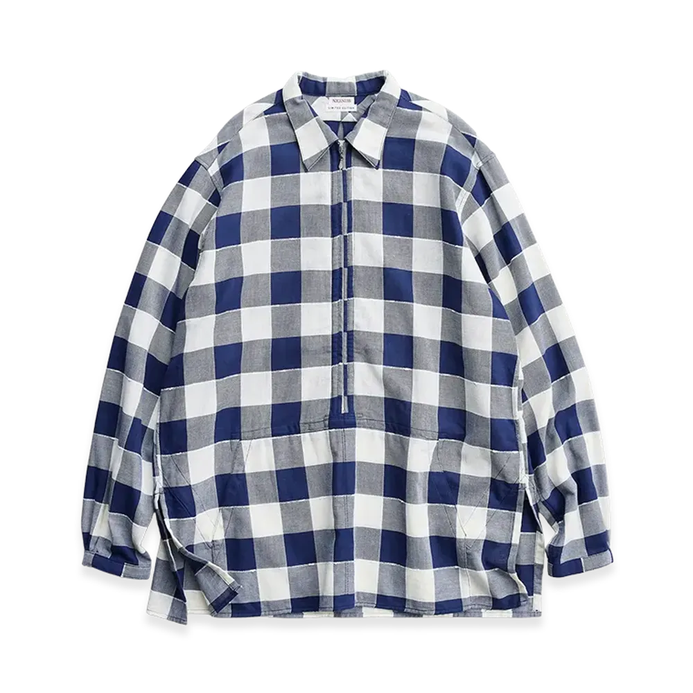 NICENESS Gigli Long Zip Pullover Shirt "Navy"