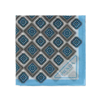 PRADA Women's Printed Cotton Foulard "Printed"