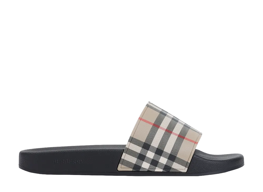 Burberry Slippers With Vintage Check Printed Pattern "Nude&Neutrals"