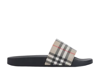 Burberry Slippers With Vintage Check Printed Pattern "Nude&Neutrals"