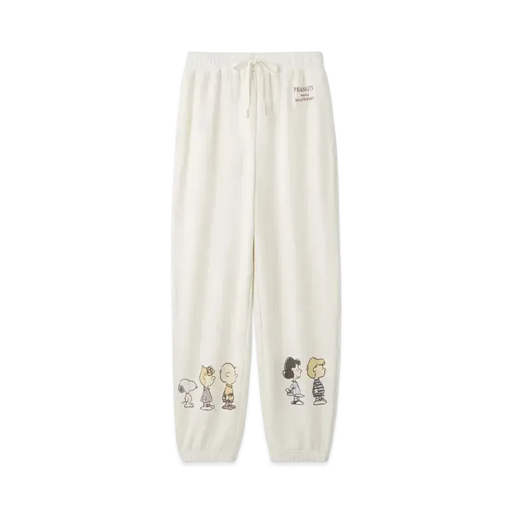 GELATO PIQUE x PEANUTS Homme Fleece Long Pants "Off White"