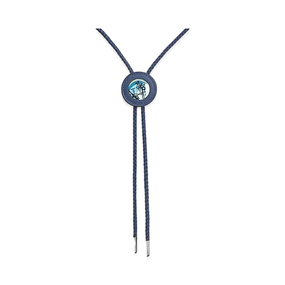 Hermes Cheval Punk Bolo Tie Necklace "Navy"