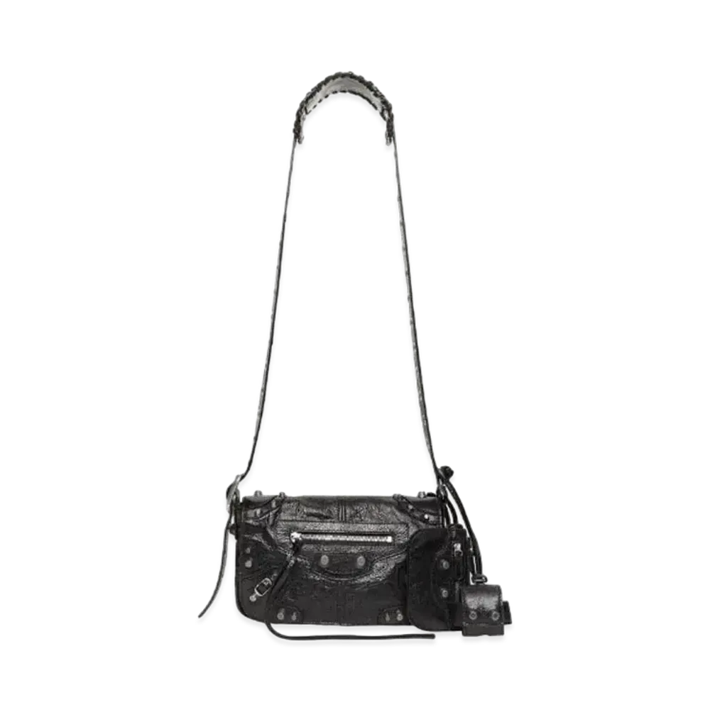BALENCIAGA Le Cagole Mini Flap Bag "Black"