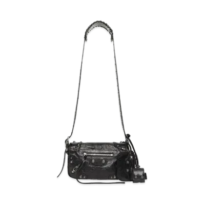BALENCIAGA Le Cagole Mini Flap Bag "Black"