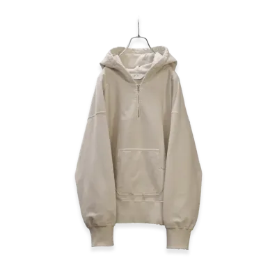 ANCELLM Half Zip Hoodie "Gray"