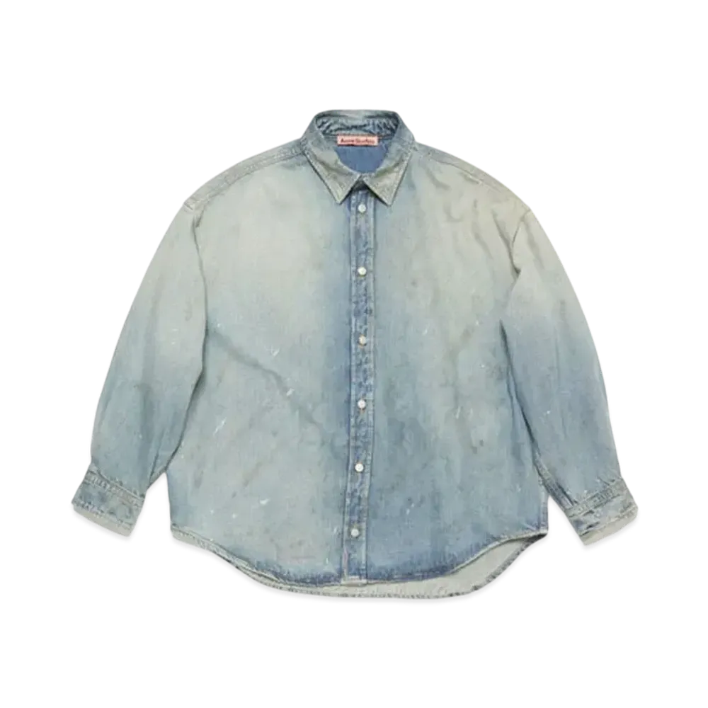 Acne Studios Button Up Denim Shirt "Light Blue Wash"