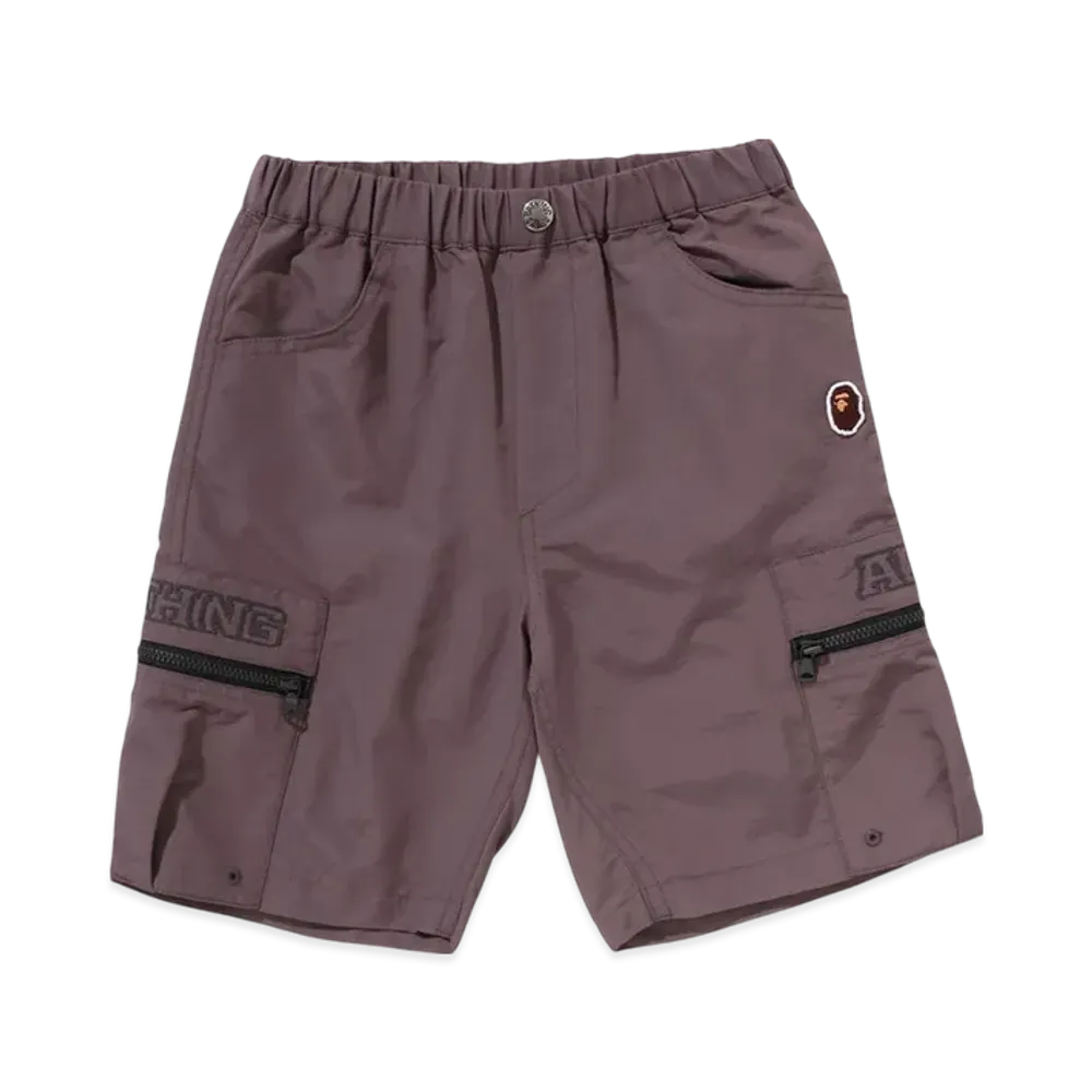 A BATHING APE Bape Nylon Shorts "Brown"