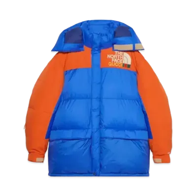 GUCCI x The North Face Down Coat "Blue/Orange"