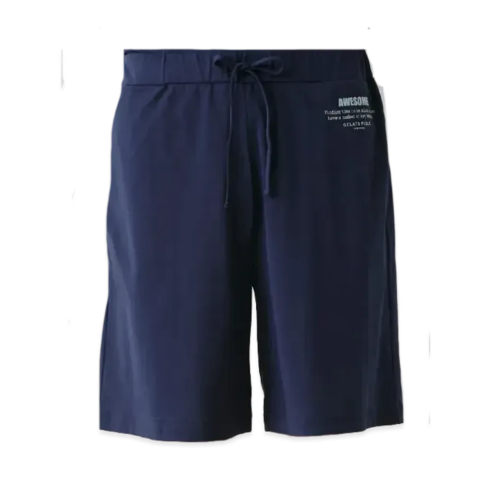 GELATO PIQUE Homme Cool Touch Sensation Supima Cotton Logo Shorts "Navy"