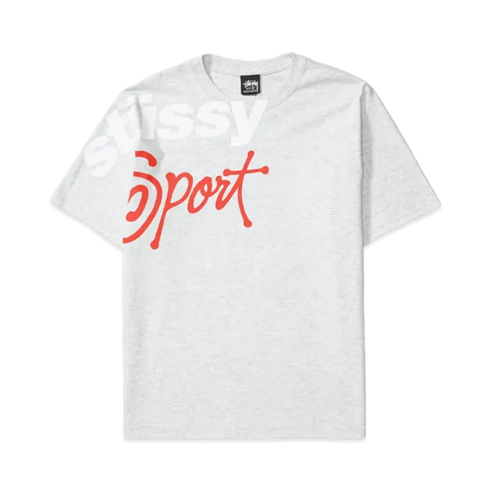 Stussy Sport Stone Washed Tee "Ash Heather"