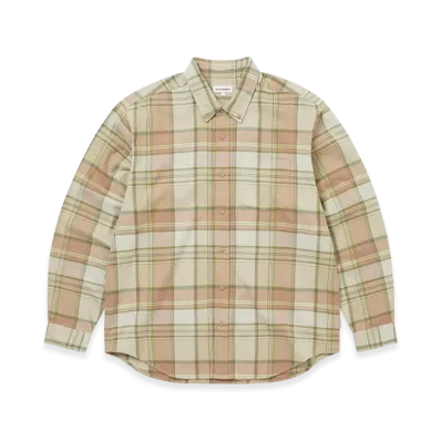 thisisneverthat Flannel Check Shirt "Coral"