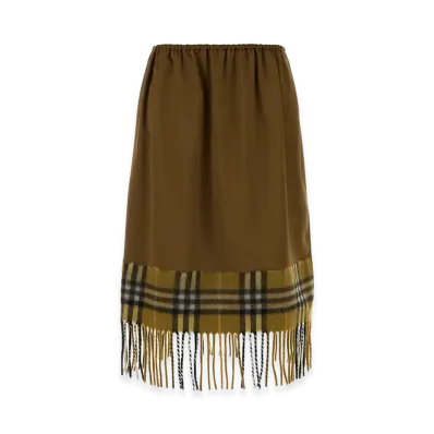 Burberry Women's Biscuit Satin Skirt "Camel"