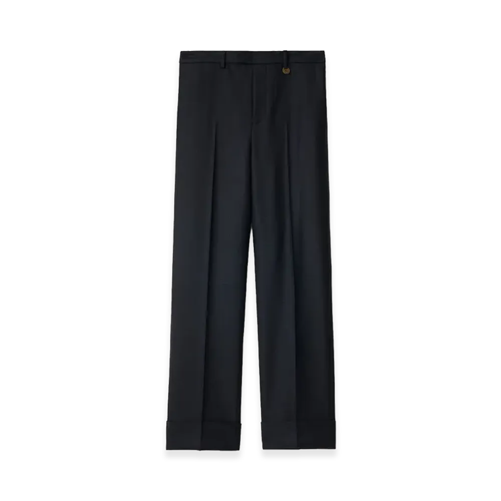 Burberry Check Wool Tailored Trousers "Tarmac Grey/Dark Pewter Grey"