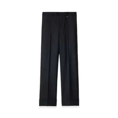 Burberry Check Wool Tailored Trousers "Tarmac Grey/Dark Pewter Grey"