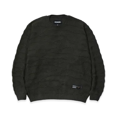 NEIGHBORHOOD Camo Pattern Crewneck Sweater "Olive Drab"