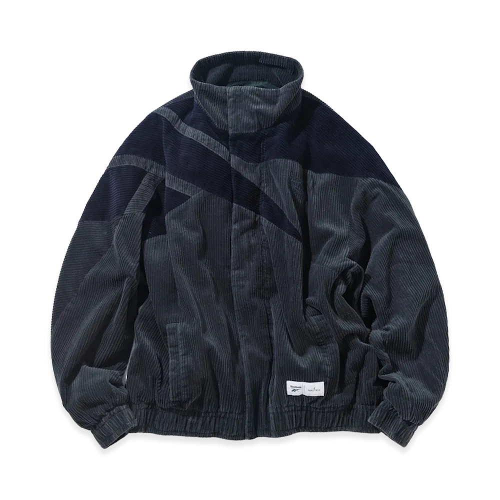 Reebok x NAUTICA Dual Name Corduroy Blouson Track Jacket "Charcoal/Dark Navy"