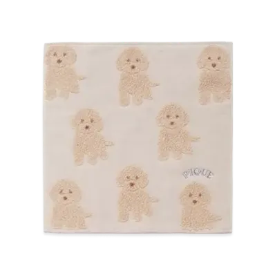GELATO PIQUE Fluffy Toy Poodle Hand Towel "Beige"