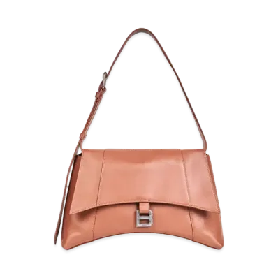 Balenciaga Women's Downtown Medium Shoulder Bag "Beige"
