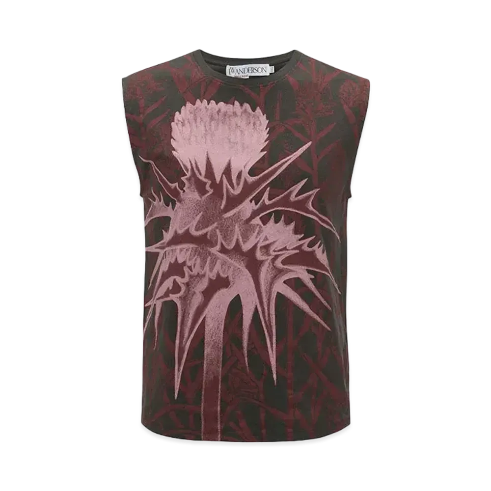 JW ANDERSON POL ANGLADA Tank Top "Charcoal"
