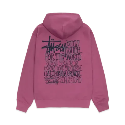 Stussy California Grown Hoodie "Berry"